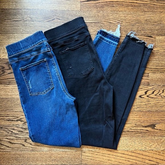 Spanx Distressed Ankle Skinny Jeans 2 